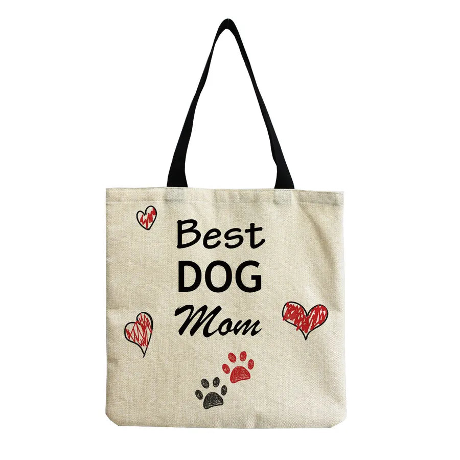 women's simple style letter shopping bags
