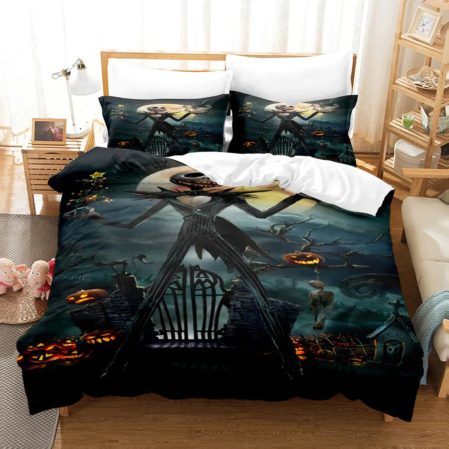 Halloween Casual Pumpkin Castle chemical fiber Beddings Bedding