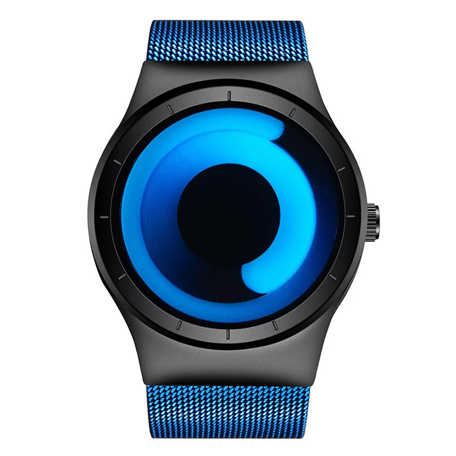 Sports Solid Color Single Folding Buckle Quartz Men's Watches