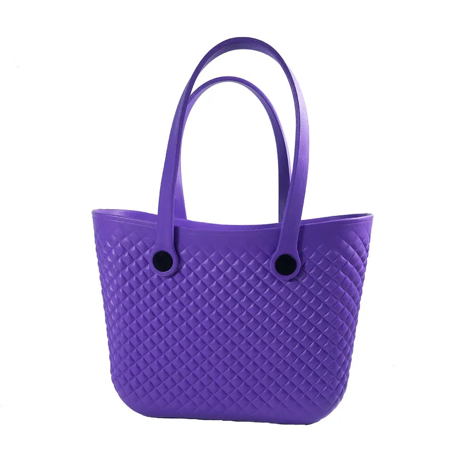 Women's Oversized EVA Solid Color Classic Style Square Open Handbag
