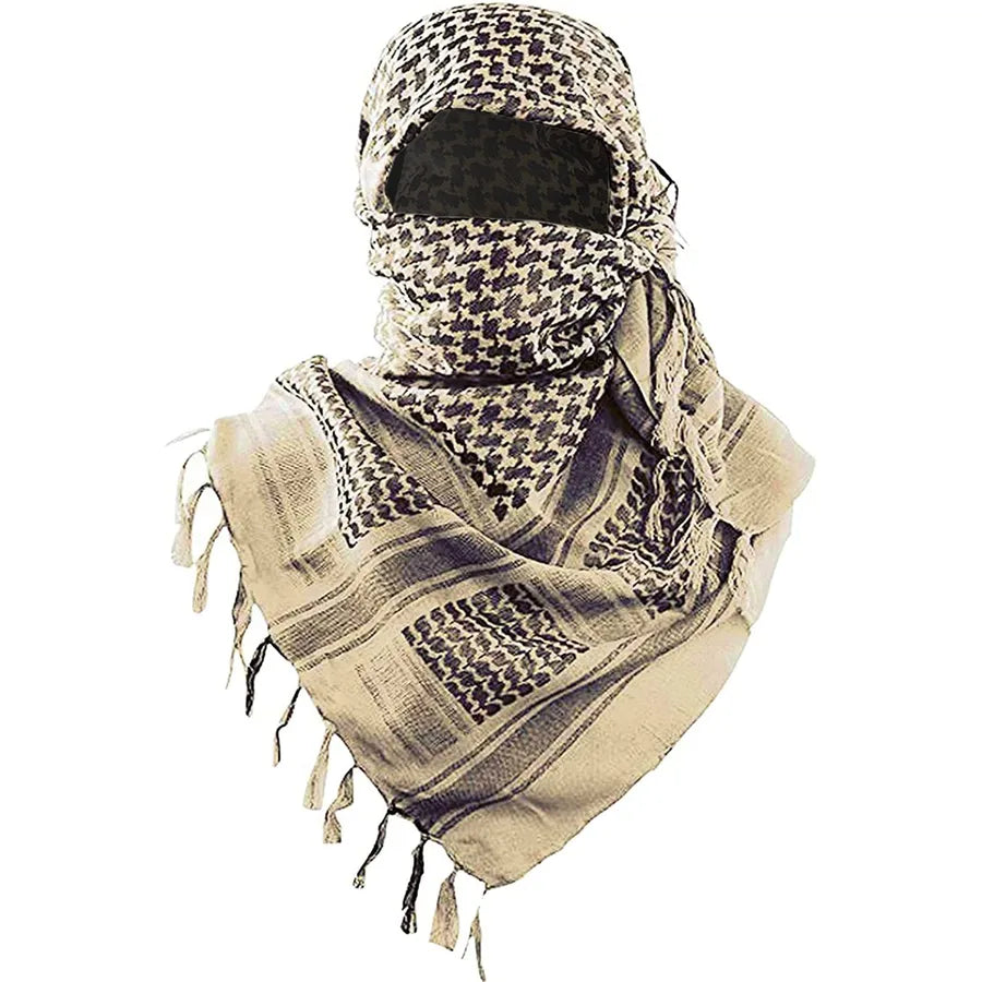 Desert Tactical scarf pure cotton men and women same military headscarf motorcycle colorful egg CS mask Arab headscarf