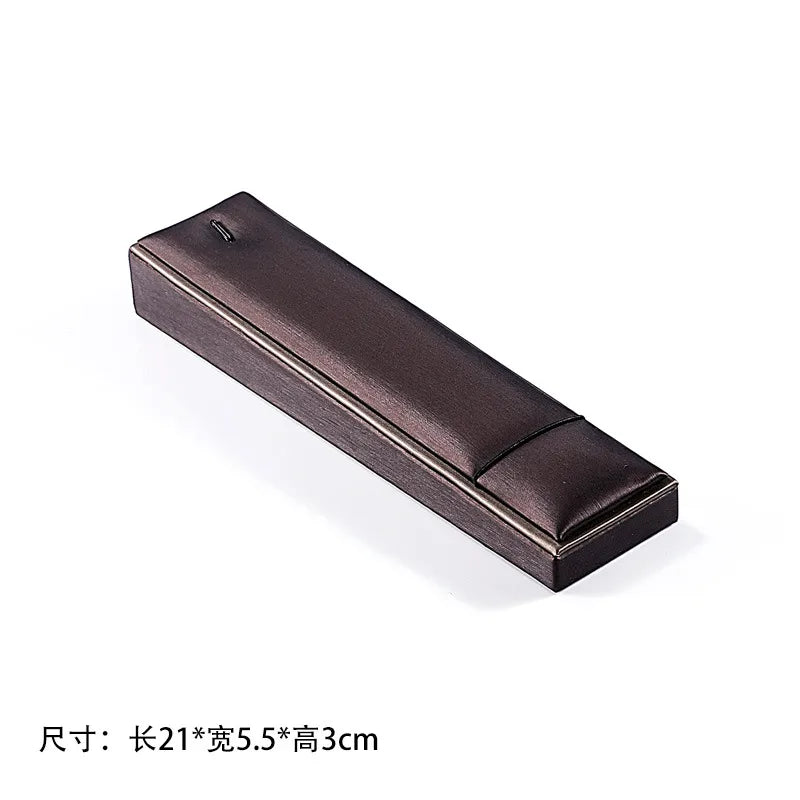Matte Leather Jewelry Display Tray Earring Bracelet Storage Plate Loose Beads Pin Ring Holder Necklace Stand Luxury Design