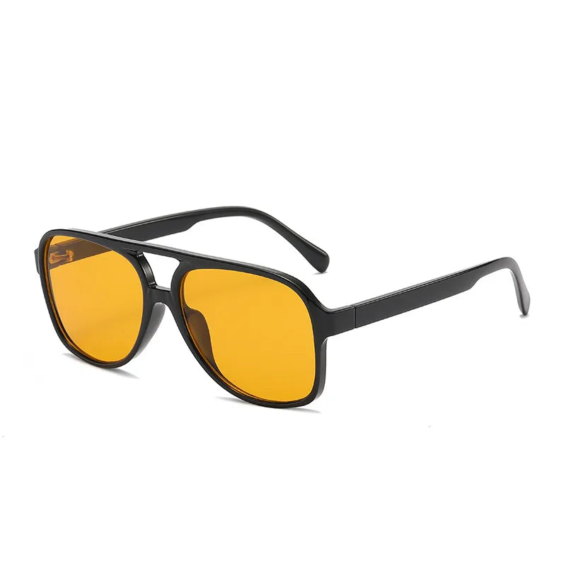 retro solid color ac toad glasses full frame men's sunglasses