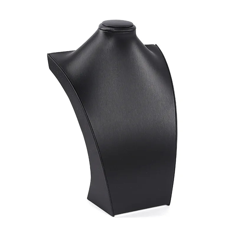 Jewelry Prop Matte Leather Pendant Necklace Display Mannequin Headless Model Window Display Neck Model Ornament High-End Feeling