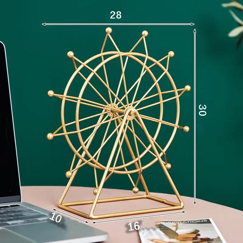 Simple Style Ferris Wheel Metal Iron Ornaments Artificial Decorations