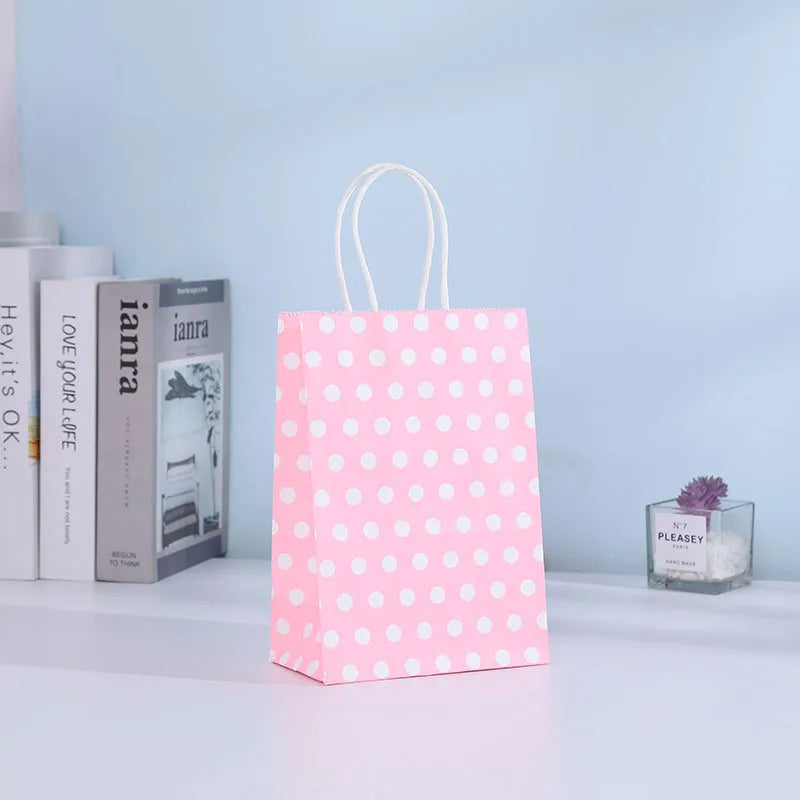 birthday polka dots kraft paper party gift wrapping supplies