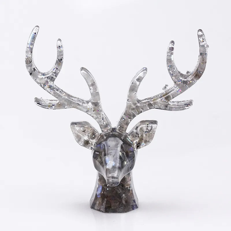 Simple Style Deer Plastic Resin Crystal glue Ornaments Artificial Decorations