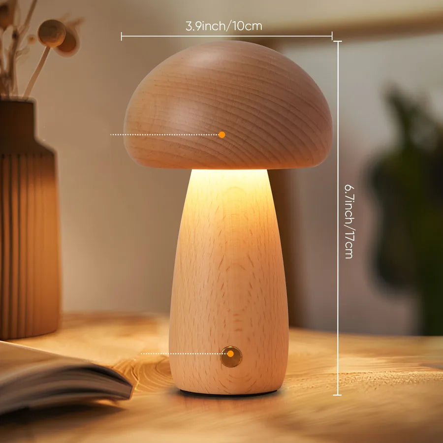 Novelty Mushroom solid wood Lighting Accessories