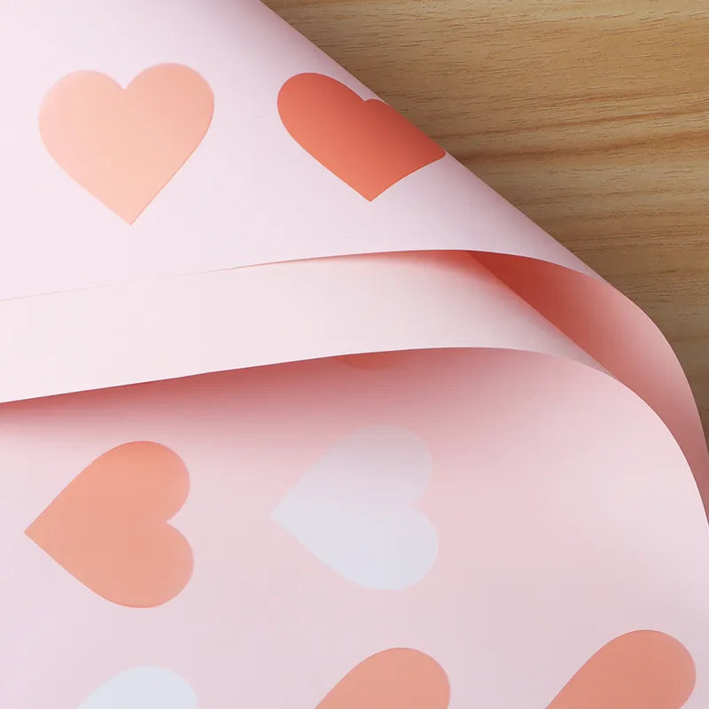 Casual Sweet Heart Shape Paper Date Festival Gift Wrapping Supplies Party Supplies Gift Wrapping Supplies 1 Set