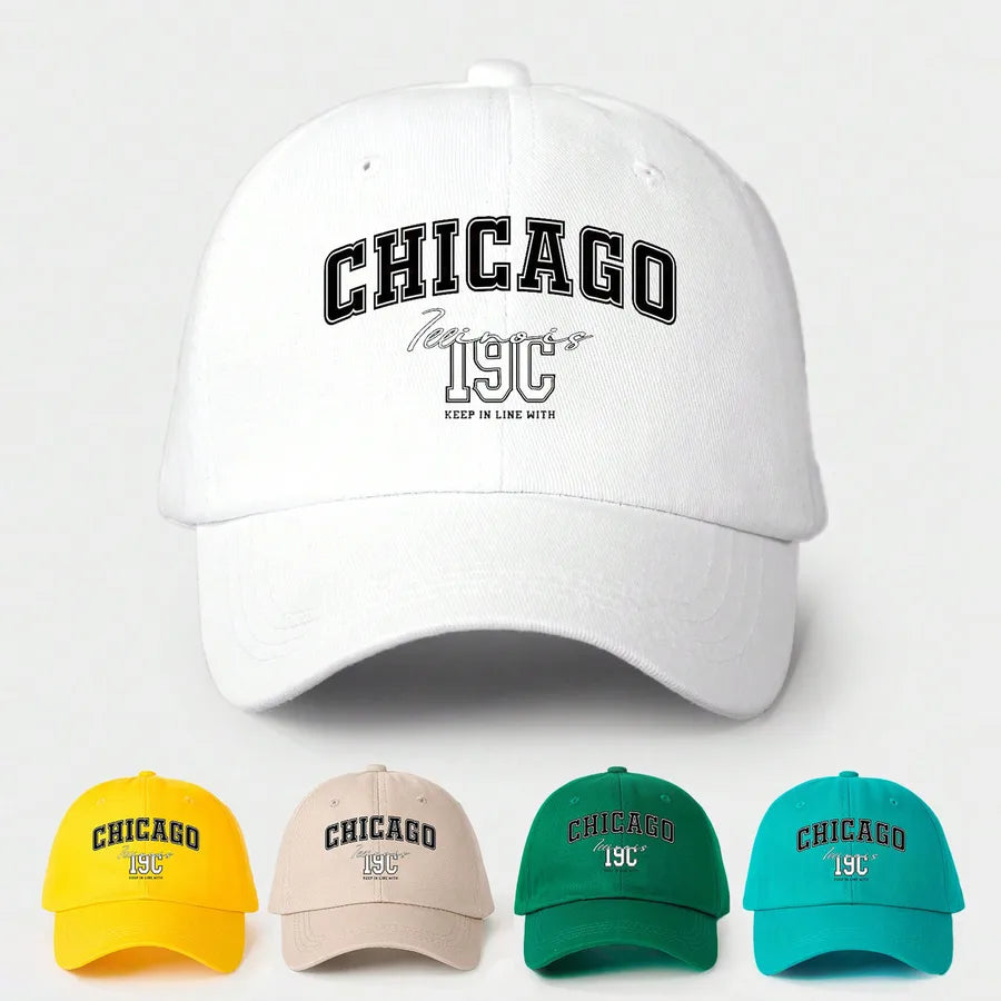 Unisex Retro Classic Style Letter Curved Eaves Baseball Cap