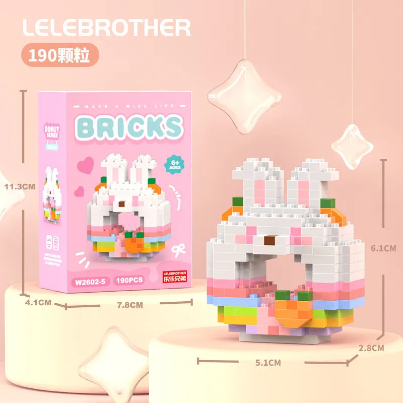 Children Unisex Animal Cartoon Plastic Building Toys