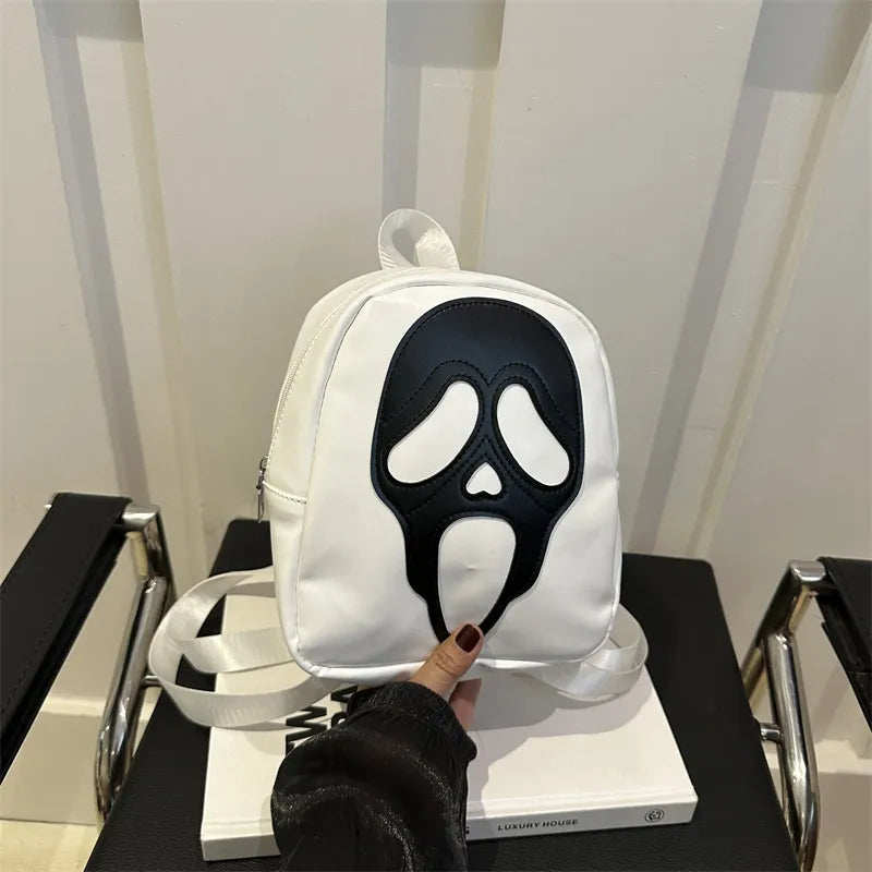 Fashionable Skull Head Women's Crossbody Bag Casual Halloween Shoulder Bag Urban Minimalist Style Wear Resistant Special Material