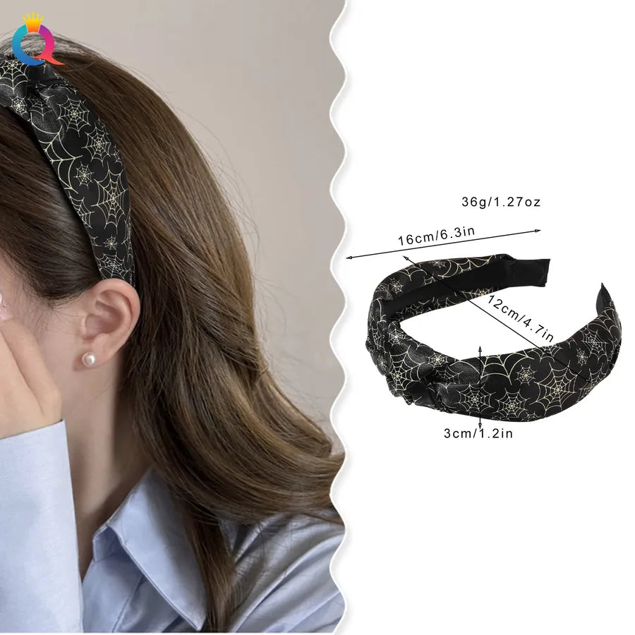 Halloween Retro Women's Color Block Printing Hair Band