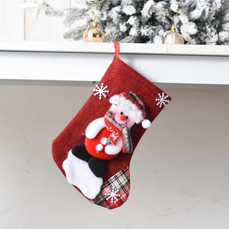 christmas cute santa claus snowman cloth party christmas socks
