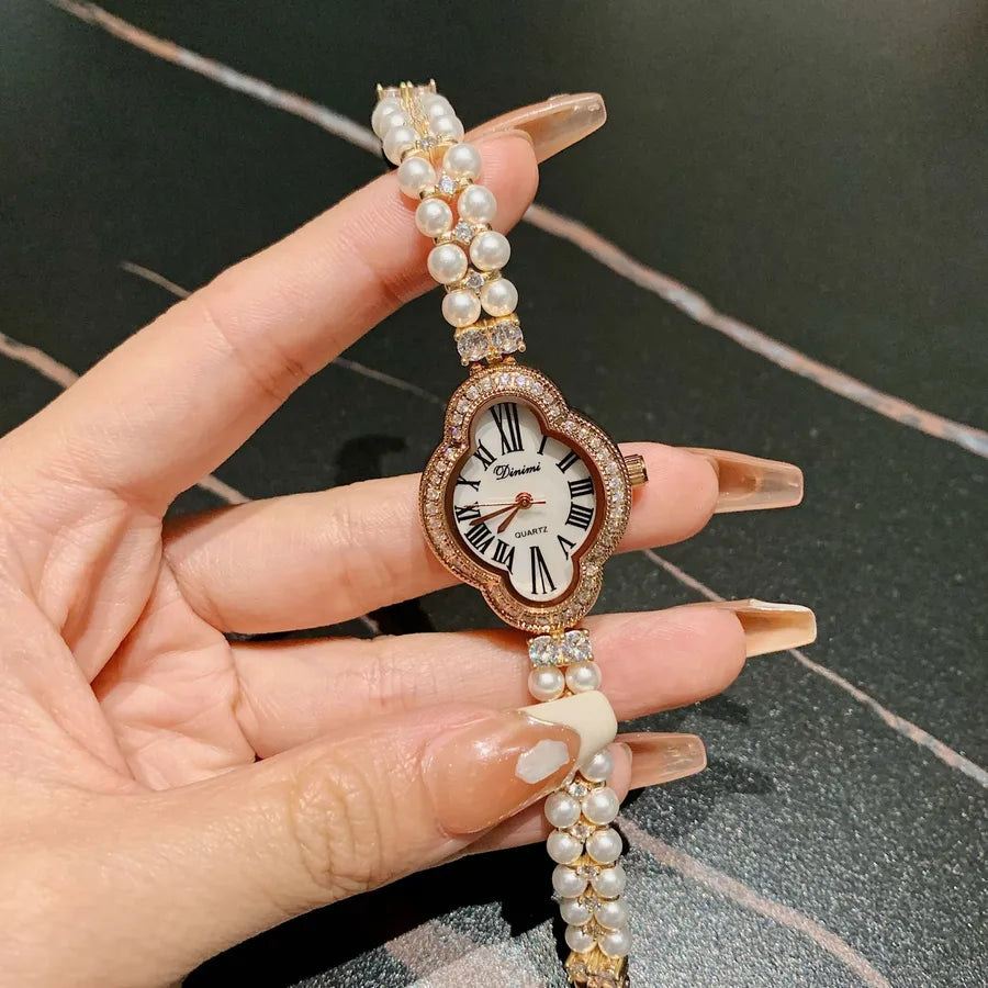 Elegant Shiny Solid Color Jewelry Buckle Quartz Watch Women's Watches