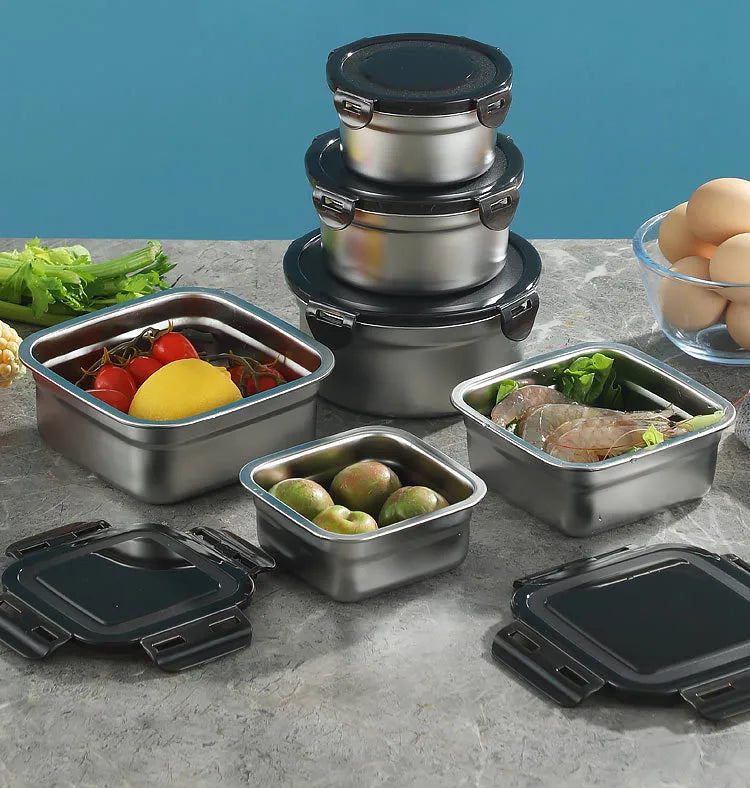 Casual Solid Color 316 Stainless Steel  crisper