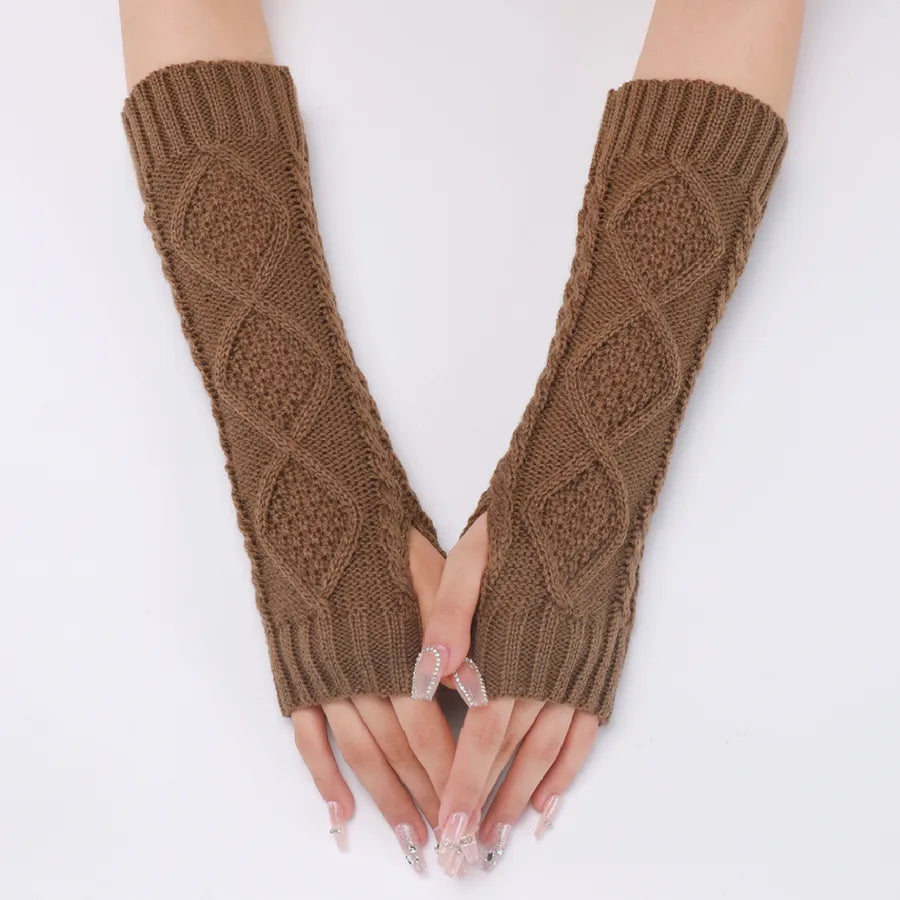 women's simple style solid color gloves 1 set