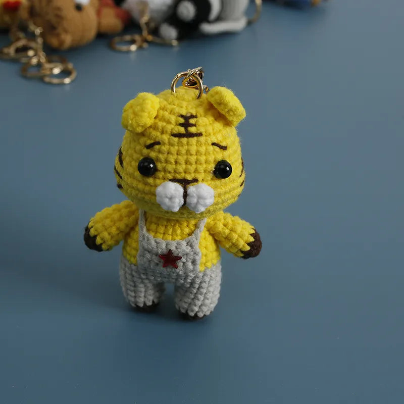 1 Piece Cute Animal yarn Unisex Bag Pendant Keychain