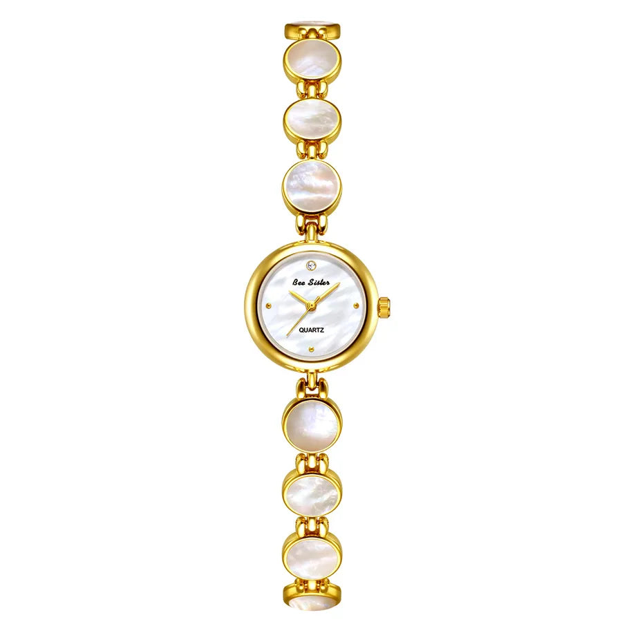 Casual Classic Style Solid Color Jewelry Buckle Quartz Watch