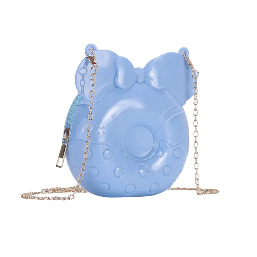 New Cute  Children's Bags Gel Bag Coin Purse Donut Mini Bag Shoulder Messenger Bag Foreign Trade