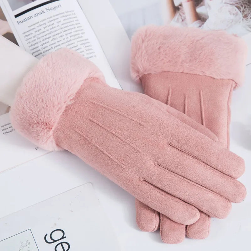 Women's Basic Simple Style Solid Color Gloves