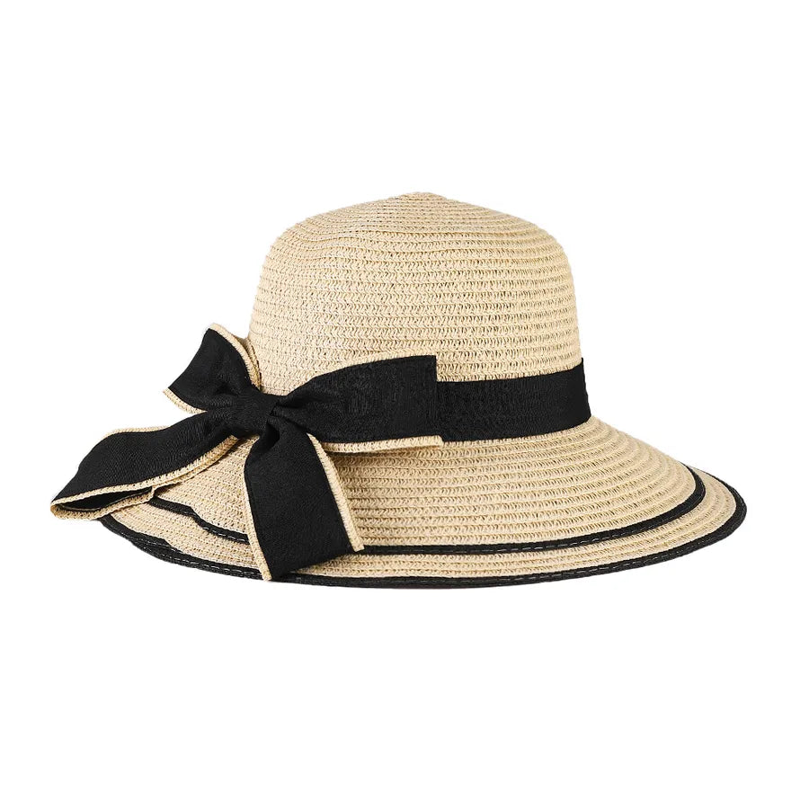 women's casual formal bow knot big eaves baseball cap