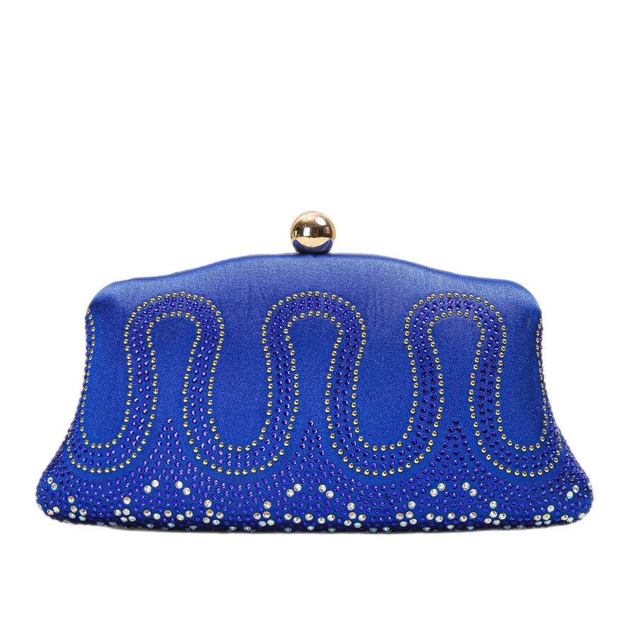 Polyester Geometric Dumpling Shape Evening Bags