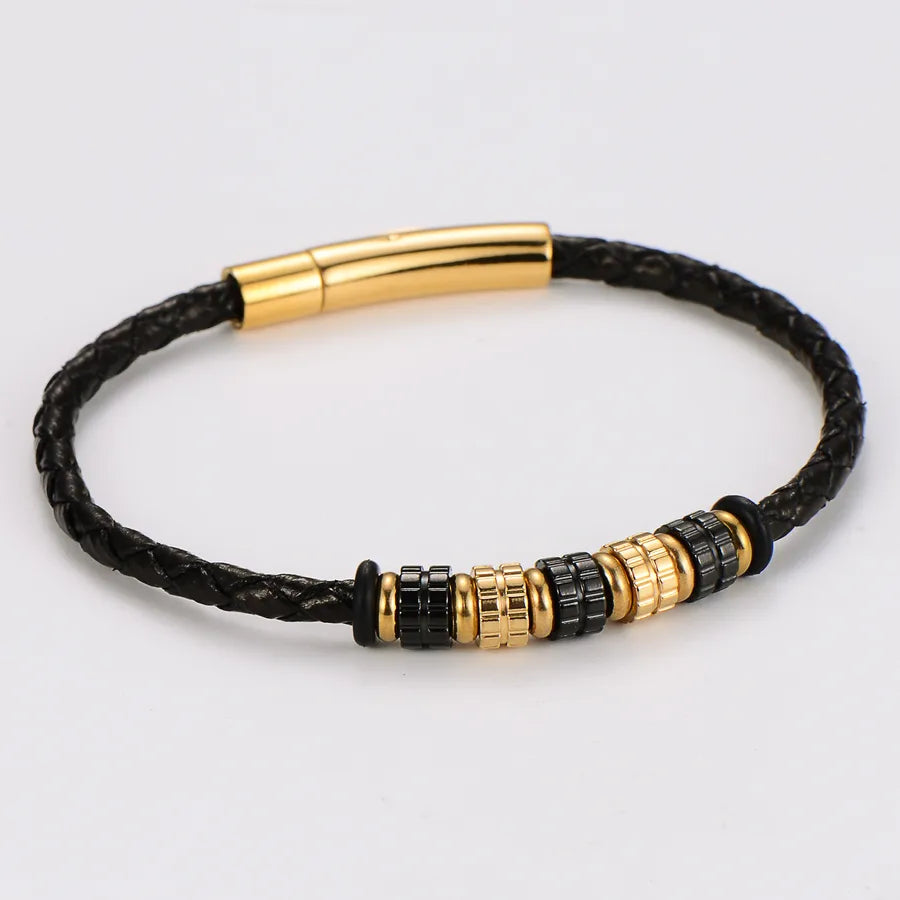 Casual Geometric Stainless Steel Men's wristband