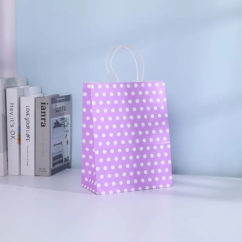 birthday polka dots kraft paper party gift wrapping supplies