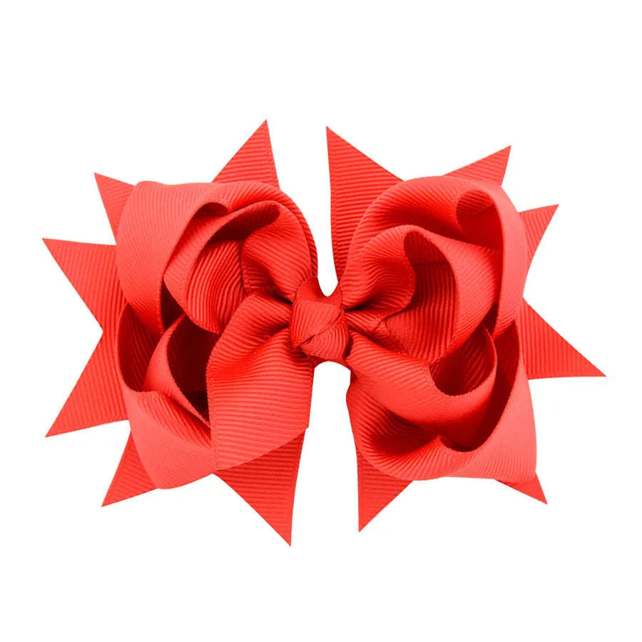 new simple flower fishtail bow hairpin set