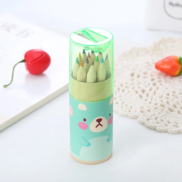 creative student drawing graffiti multicolor pencil sharpener barrel stationery wholesale