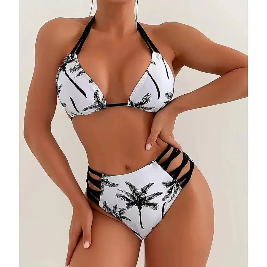 Women's Tropical 2 Pieces Set Bikinis Swimwear