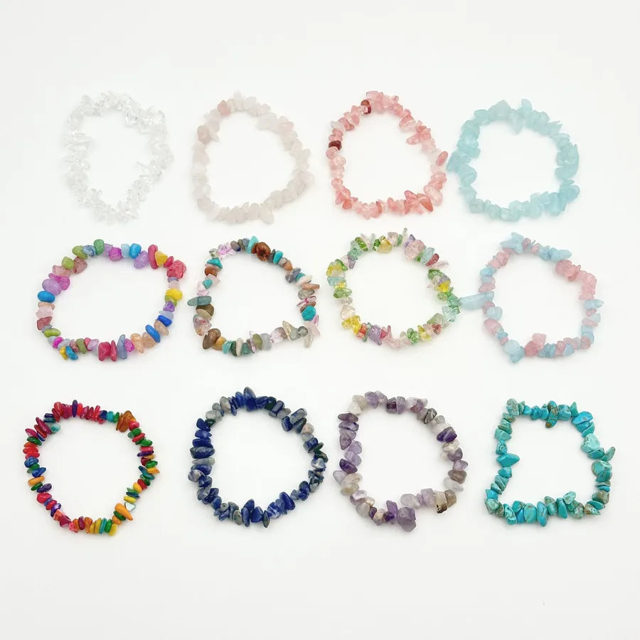 Vacation Bohemian Geometric natural stone turquoise Bracelets In Bulk