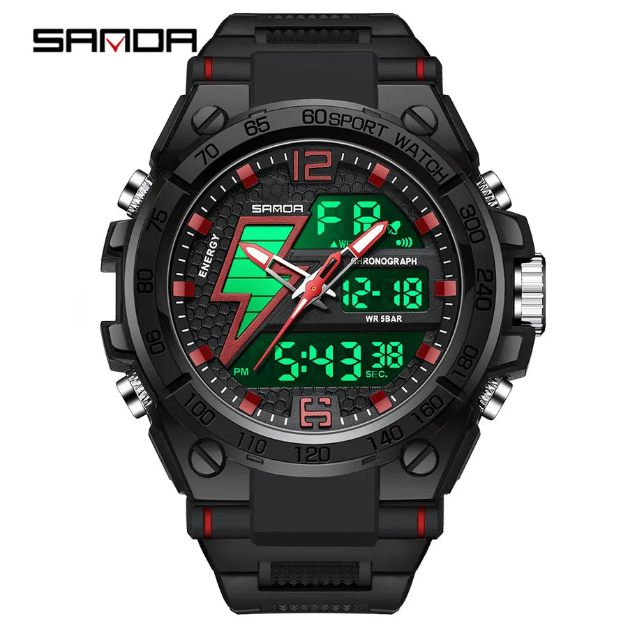 modern style solid color electronic men's watches