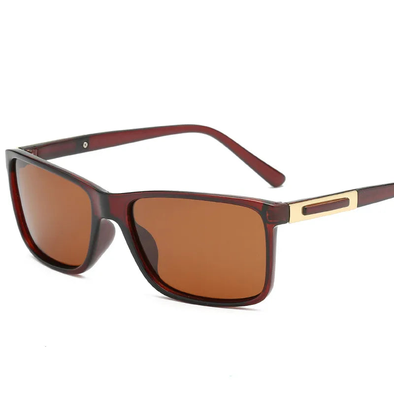 Retro Simple Style Sunglasses Pc Square Full Frame Men's Sunglasses