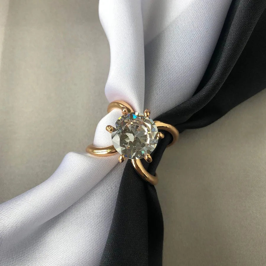 Sweet Flower Alloy Women's Scarf Ring