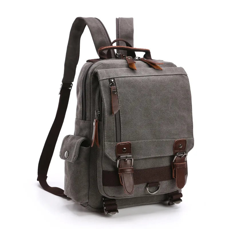 solid color casual travel hiking backpack