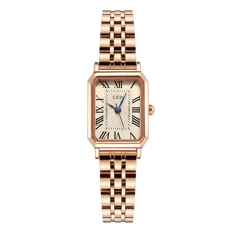 Retro Solid Color Double Side Snaps Quartz Watch Women's Watches