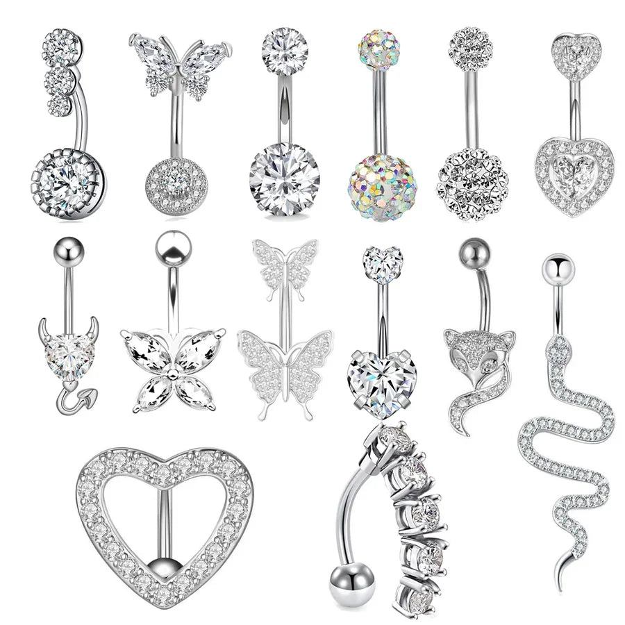 Human body piercing jewelry navel nail  hot selling navel ring  classic navel buckle wholesale manufacturers navel nail