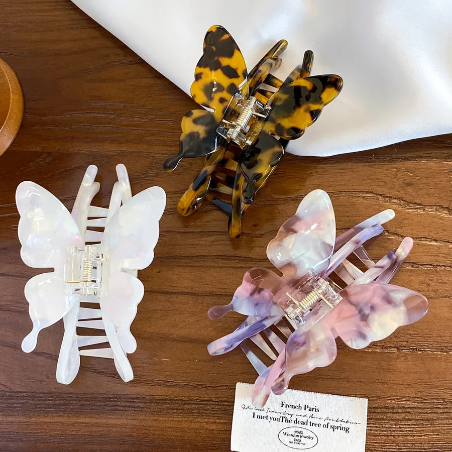 Dove High-End Acetate Butterfly Hair Clips New Versatile Hair Accessories Shark Fin Hair Clips Large Capacity Hair Grips