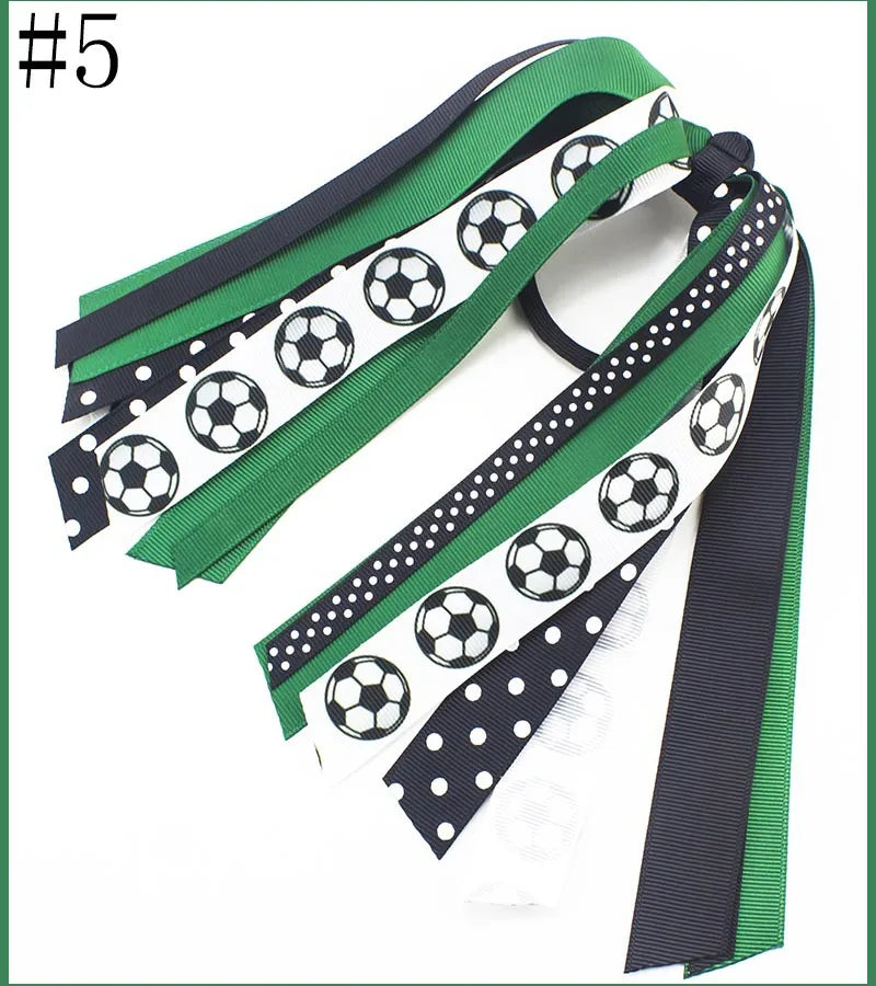 Sports Hair Accessories Football Volleyball Baseball Series Hair Rope Children Girls Cheer Strap