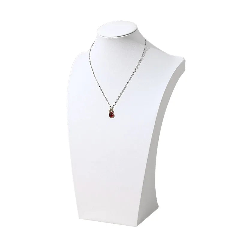 Jewelry Counter Necklace Display Stand Model Neck Bone Chain White Skin Jewelry Accessory Showcase Live Broadcast Props