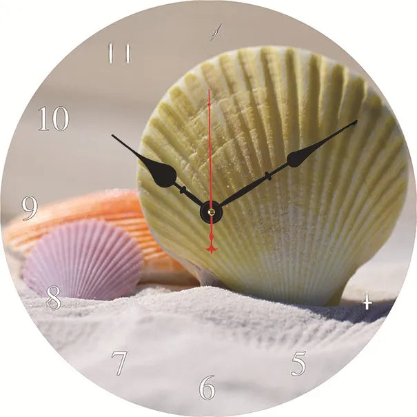 silent wall clock retro wood ocean clock wall sticker simple wall clock retro explosion hanging clock