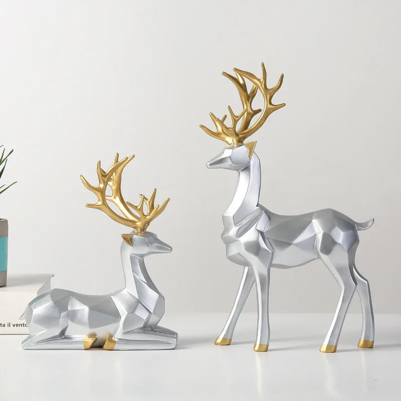 Christmas Simple Style Elk Resin Ornaments Artificial Decorations