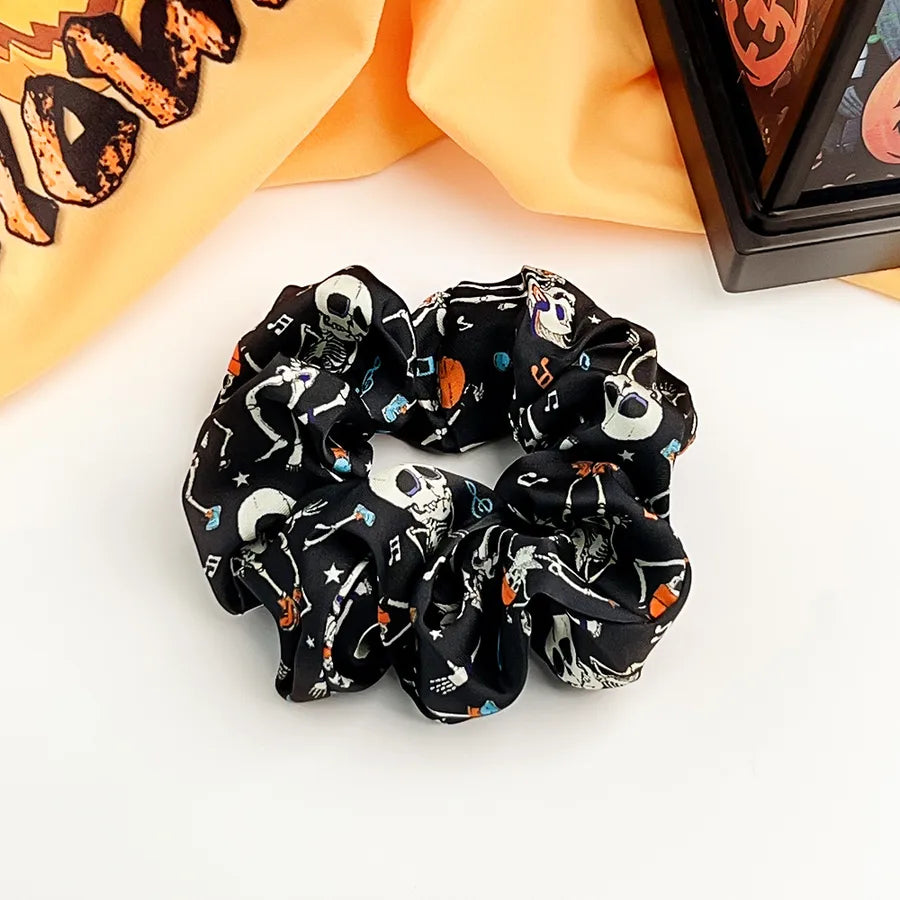 Halloween Pumpkin Skull Large intestine Elastic Hair Ties Festival Atmosphere Retro Classic Head Ropes European Style Design