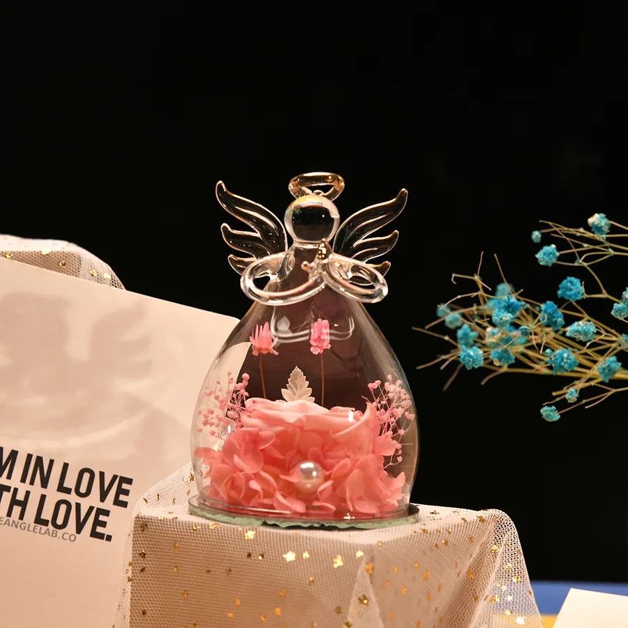 valentine's day simple style angel glass indoor party festival ornaments
