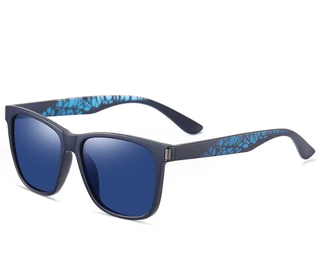 simple style color block tac square full frame men's sunglasses
