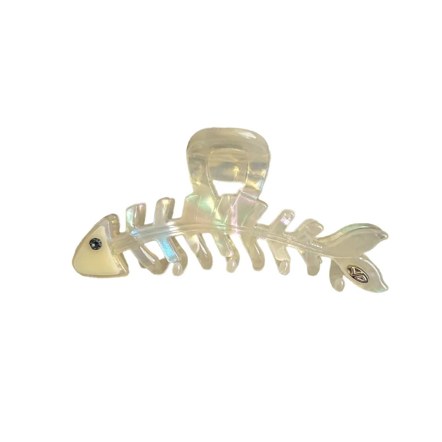 Original Large Size Fishbone Acetate Hair Clip Women's Elegant French Style Cute Shark Hair Clip Stylish Hair Accessories