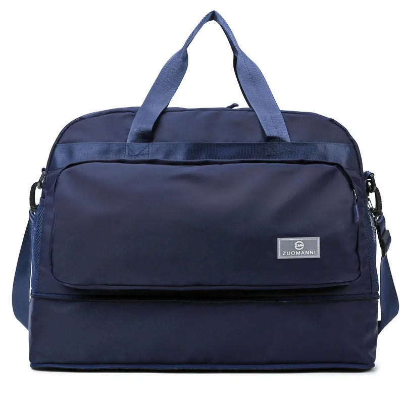 Short-distance travel bag business travel cover trolley clothing luggage bag men's and women's large capacity portable boarding bag fitness yoga bag