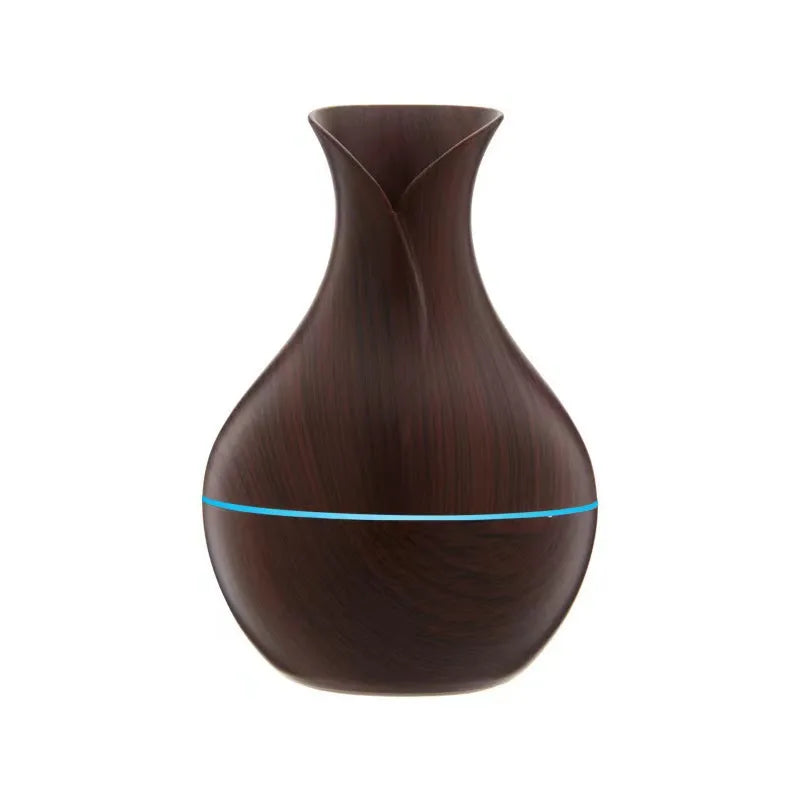 in stock mushroom humidifier spray mute usb vase humidifier aromatherapy machine mini wood grain round humidifier
